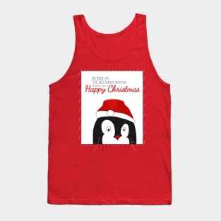 Rudolph Christmas Penguin Tank Top